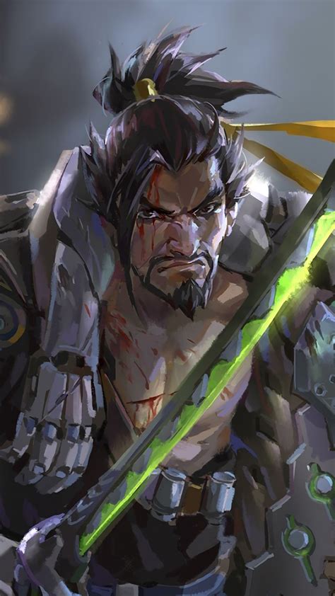 Hanzo Genji Overwatch 4k 149 Wallpaper Iphone Phone