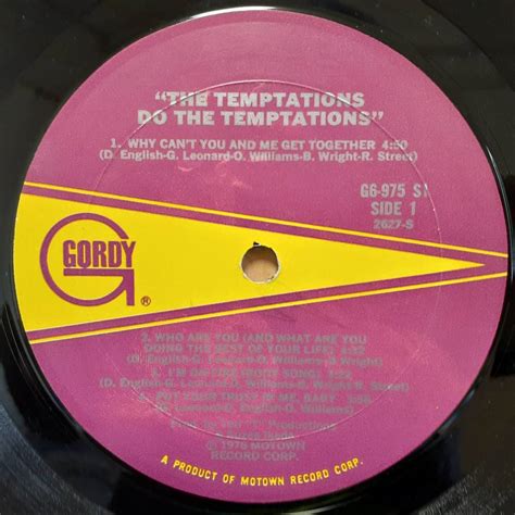 米motownオリジ Temptations Do The Temptations 1976年 Gordy G6 975s1 モータウン