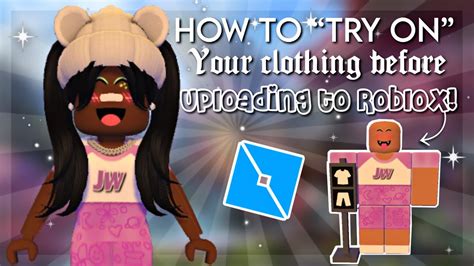 How To Try On Your Clothing Before Uploading On Roblox Youtube