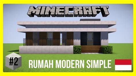 Minecraft Tutorial Cara Membuat RUMAH MODERN 2 Modern House YouTube