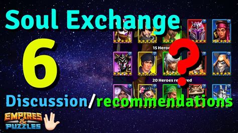 Soul Exchange Discussion Analysis And Recommendations Empires