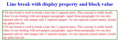 CSS Line Break How Does Line Break In C Works With Examples