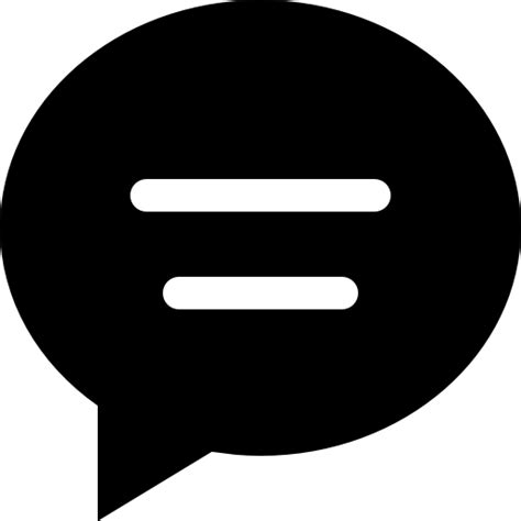 Chat Oval Black Interface Symbol With Text Lines Catalin Fertu Filled Icon