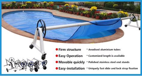 Stainless Steel Pool Cover Reels Roller For Swimming Pool Covers Roller