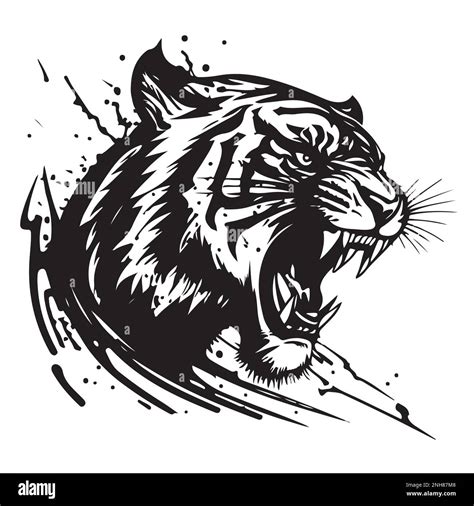 Tiger Logo Black And White Png