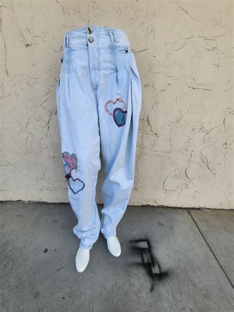 Vintage Plus Size Light Wash Jeans Size 34 Waist - Etsy