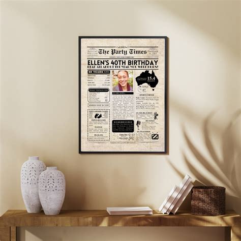 Australia Th Birthday Newspaper Print Australian Th Birthday