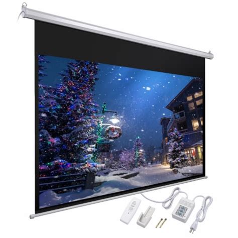 92 169 Motorized Electric Projector Projection Screen 80x45 Remote