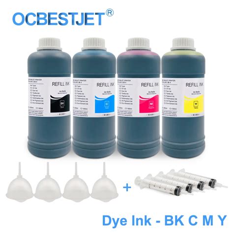 4x500ml Universal Dye Ink Refill Ink Kit For Epson L100 L110 L120 L210