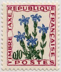 Timbre Taxe Timbres De France Mis En