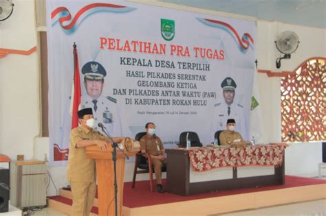 Buka Secara Resmi Pelatihan Pra Tugas Kades Terpilih Bupati Sukiman