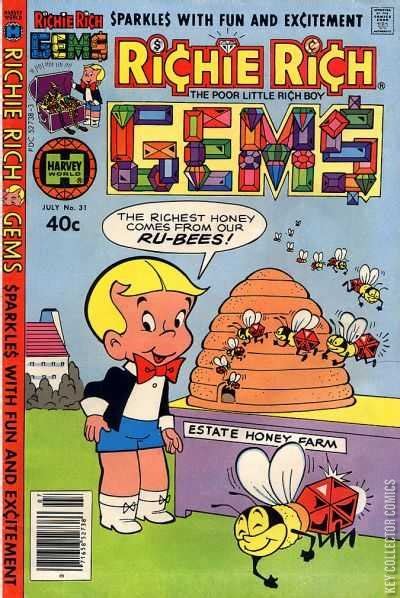 Richie Rich Gems 31 Published July 1980 Key Collecto