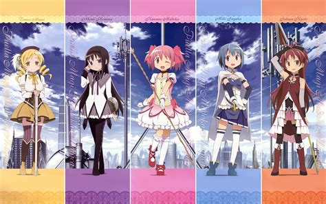 Download Sayaka Miki Mami Tomoe Kyōko Sakura Madoka Kaname Homura Akemi Anime Puella Magi Madoka