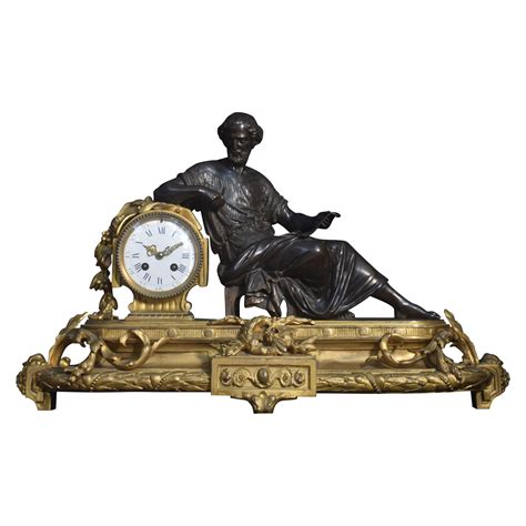 Late Th Century French Gilt And Ormulu Mantel Clock For Sale At