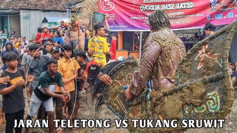 Jaran Teletong Vs Tukang Sruwit Getar Semi Budoyo Jaranan Bantengan