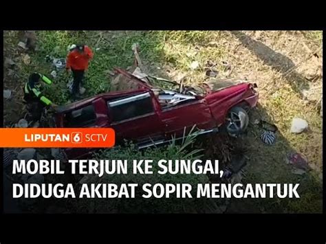 Sebuah Mobil Terjun Ke Sungai Dan Tewaskan Satu Orang Diduga Pengemudi