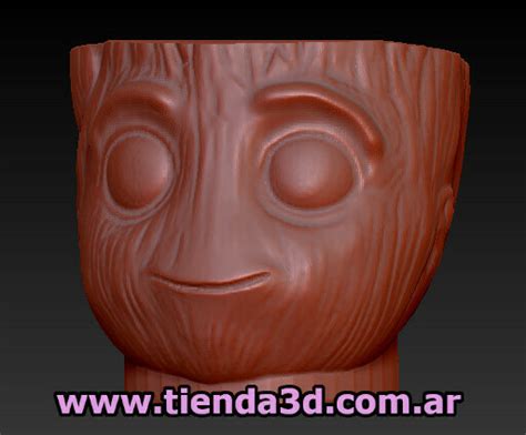 Archivo 3D Molde Maceta Groot Modelo De Impresora 3D Para Descargar