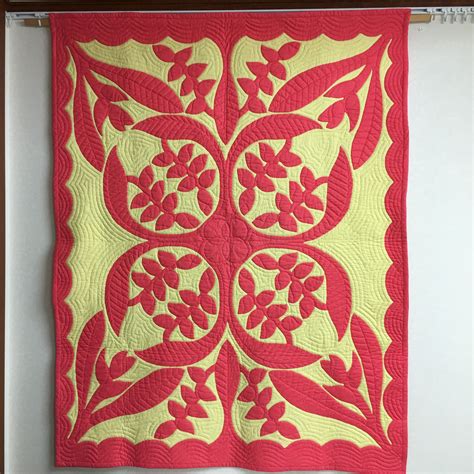 Hawaiian Quilt Patterns Hawaiian Quilts Red And White Quilts