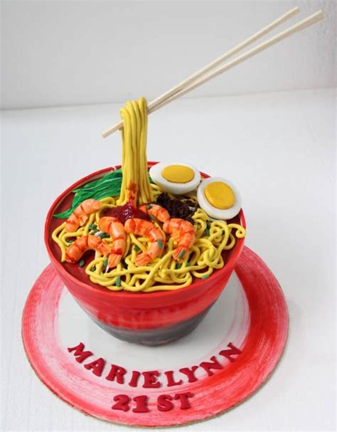 Prawn Noodle D Birthday Cake Sooperlicious Cakes