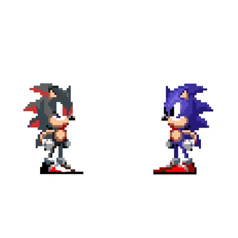 Pixilart Shadow Vs Sonic By Bubba Boi