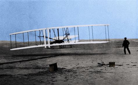 The Wright Brothers First Flight. Comments/Suggestions? : Colorization