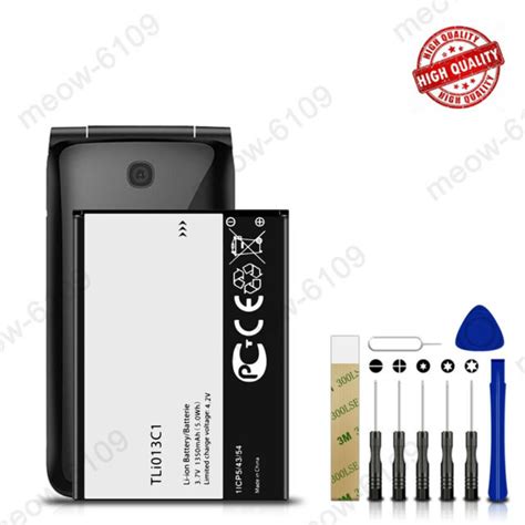 For Verizon Alcatel Go Flip V 4051s Replacement Battery Tli013c1 Tools