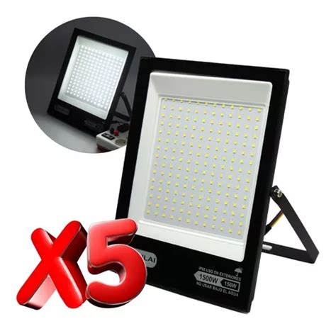 Pack 5 Reflector Led 150w Súper Potente Para Intemperie MercadoLibre