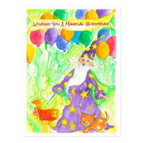 Wizard Magic Happy Birthday Postcard