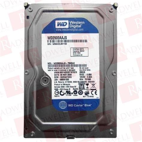 WD2500AAJS-75M0A0 Hard Drive by WESTERN DIGITAL