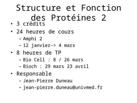 Ppt Structure Et Fonction Des Prot Ines Dokumen Tips