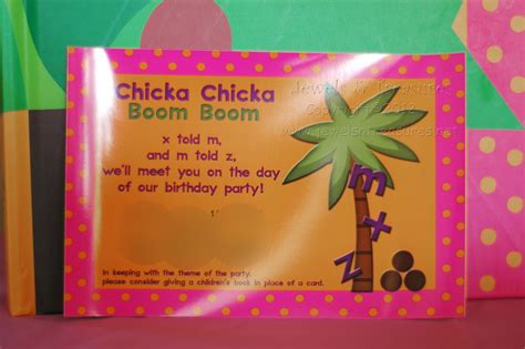 Jewels & Treasures: Chicka Chicka Boom Boom Birthday Party