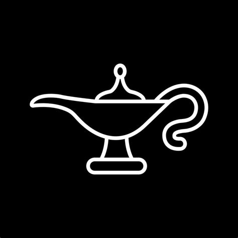 Genie Lamp Vector Icon 16220230 Vector Art At Vecteezy