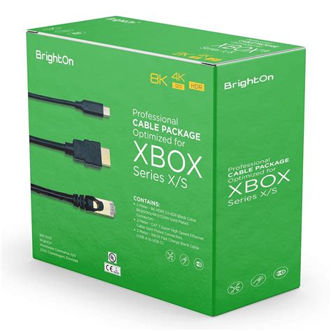 Brighton Optimiertes Kabelpaket Kompatibel Mit Xbox Series X S 8k Hdmi 2 1 Hdr Schwarz