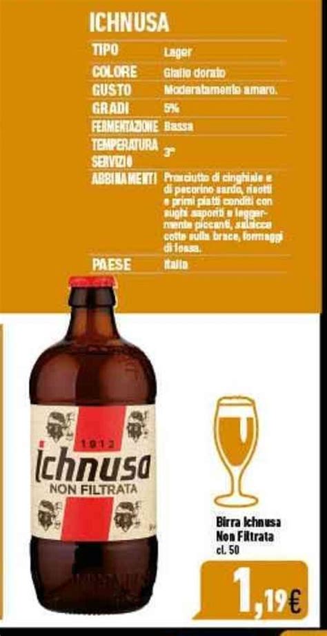 Birra Ichnusa Non Filtrata Cl 50 Offerta Di C C Italmarket