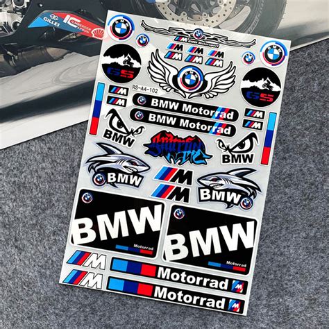 BMW Motorrad Sticker BMW Motorrad M Phản Quang Huy hiệu logo miếng dán