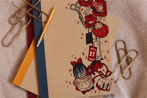 Hand Drawn Hanako Kun Notebook Cover Toilet Bound Hanako Kun Themed