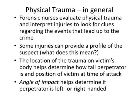 Ppt Intro Physical Trauma Powerpoint Presentation Free Download