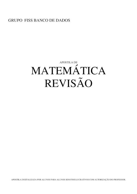 PDF APOSTILA DE MATEMÁTICA REVISÃO ÂNGULOS I Definição 29 Chama