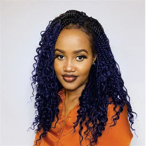 Buy Cookoo 14 Inch Goddess Box Braids Crochet Hair With Curly Ends 8 Pack 3x Synthetic Bohomian