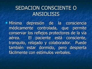 Sedacion En Pediatria Ppt