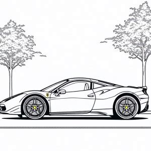 Coloriage De La Ferrari En Dessin T L Charger Ou Imprimer Gratuitement