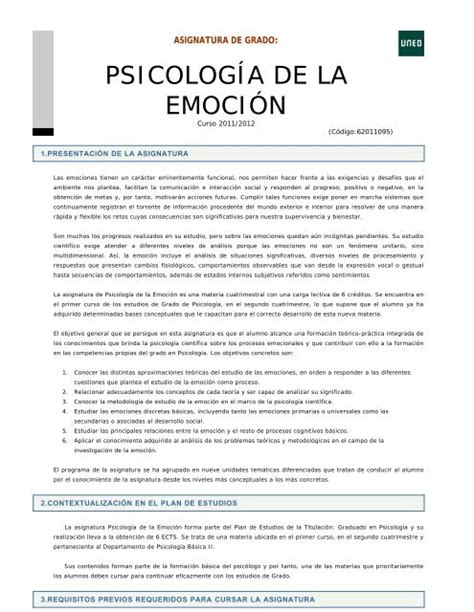 PsicologÍa De La EmociÓn