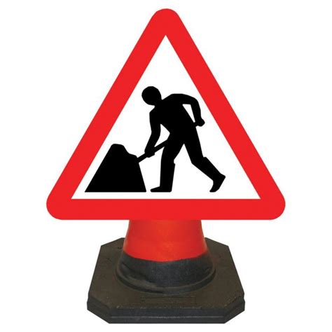 Roadworks Cone Sign 750mm Street Furnishings