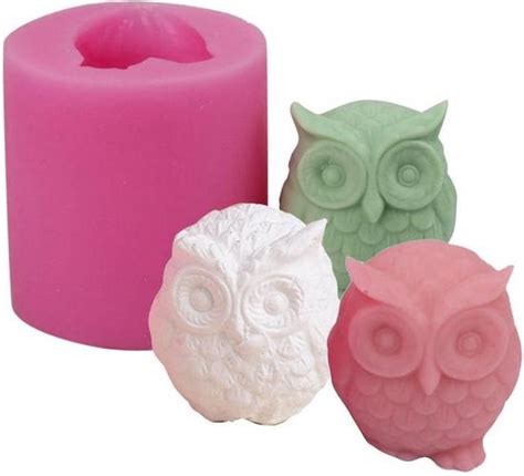 Moule hibou 3D pour la fabrication de bougies Moules en résine faits