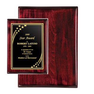 Shop 9 X 12 Rosewood Piano Finish Awards Plaque Custom Prestige