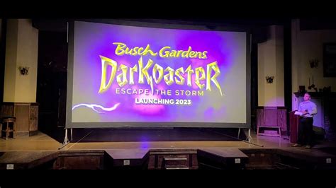 Darkoaster A New Indoor Coaster At Busch Garden Williamsburg Youtube