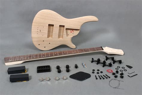 5 Strings Electric Bass Guitar Diy Kit With Solid Ash Body Gk Se5 720 Byguitar