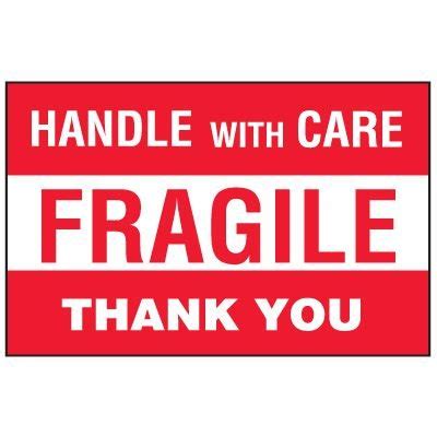 Fragile Labels Fragile Thank You Seton