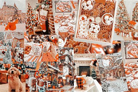 Christmas Aesthetic Collage Wallpapers Wallpapersafari