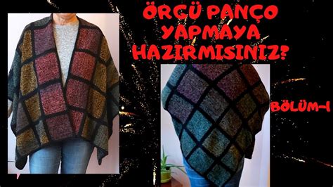 ÖRGÜ PANÇO YAPIMI DÜZ ÖRGÜ HERKES YAPABİLİR BÖLÜM 1 örgüpançomodelleri